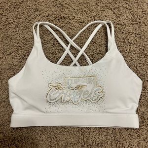 Top Gun Angels White Sports Bra, Size: AXS, Perfect condition